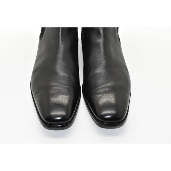 D0 Auth PRADA Black Leather Chelsea Ankle Boot Shoes Size 8.5 - Picture 6 of 10